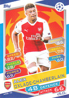 Alex Oxlade-Chamberlain Arsenal 2016/17 Topps Match Attax CL #ARS10